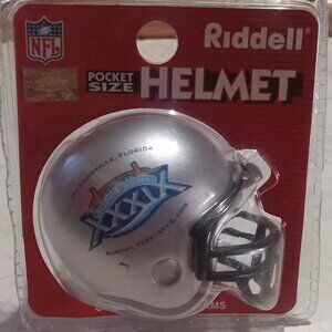 New England Patriots Eagles Super Bowl XXXIV NFL Riddell Pocket Size Helmet